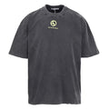 Acne Studios Circular‑Symbol Vintage‑Wash Oversized Crew‑Neck T‑Shirt