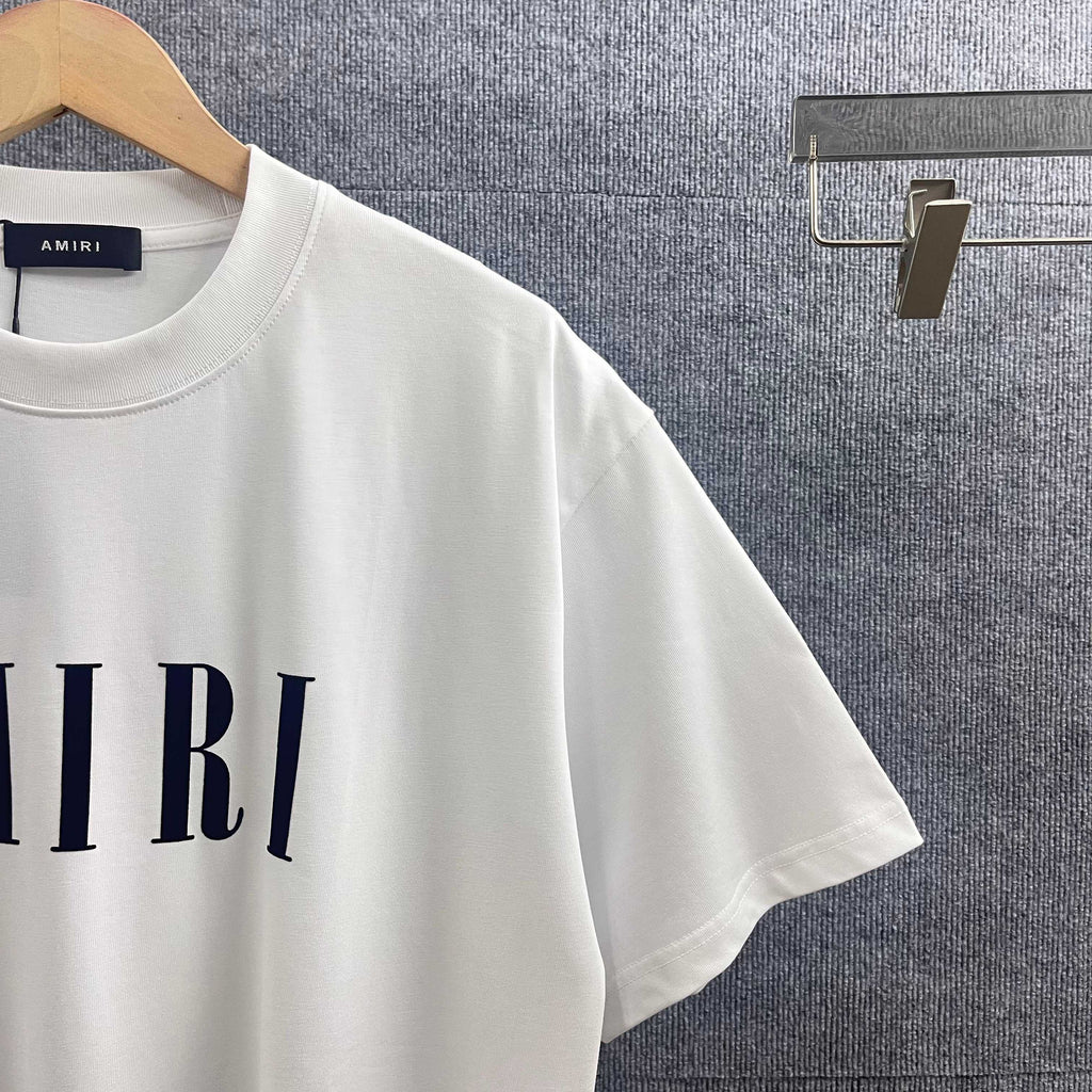 AMIRI Serif Core Logo Graphic Short‑Sleeve Tee