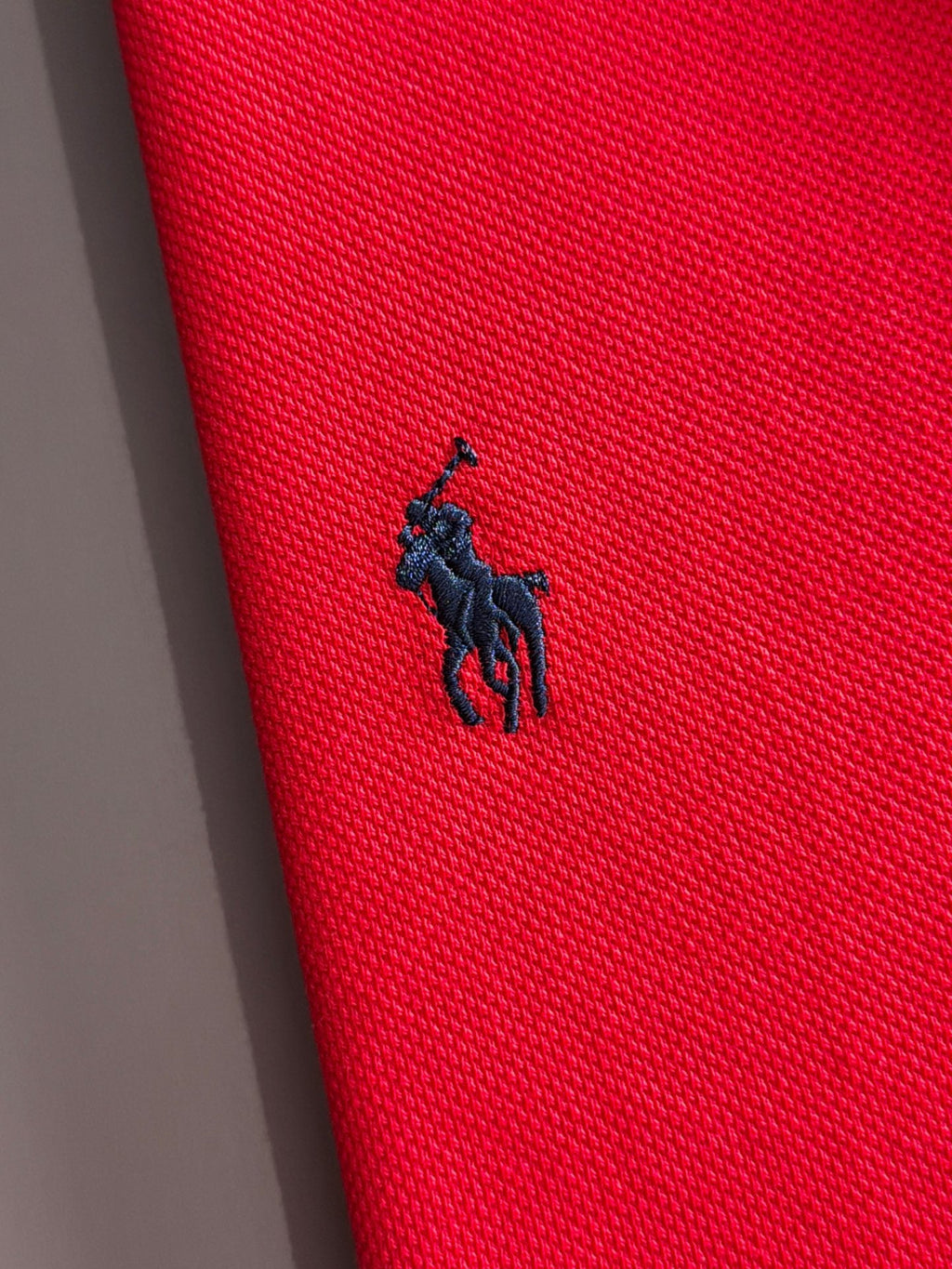 Kids Pique Knit Short‑Sleeve Polo Shirt Small Horse Embroidery Solid Red Casual Top