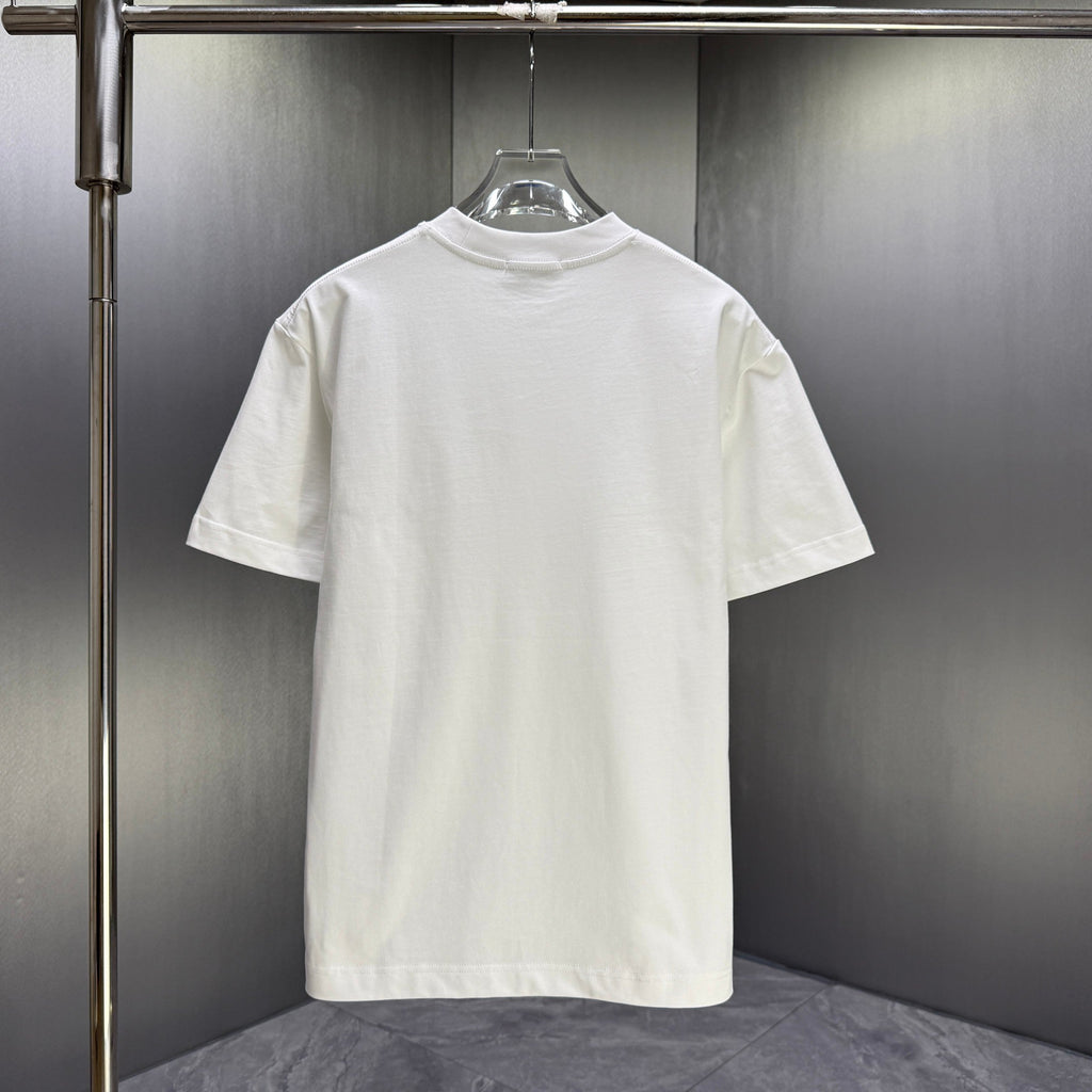 Acne Studios Square‑Face Patch 1996 Graphic Crew‑Neck Short‑Sleeve T‑Shirt