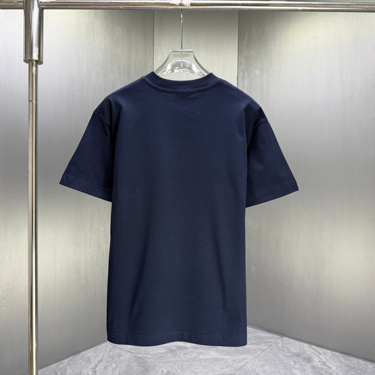 Moncler Oversized Circle Logo T-Shirt Navy