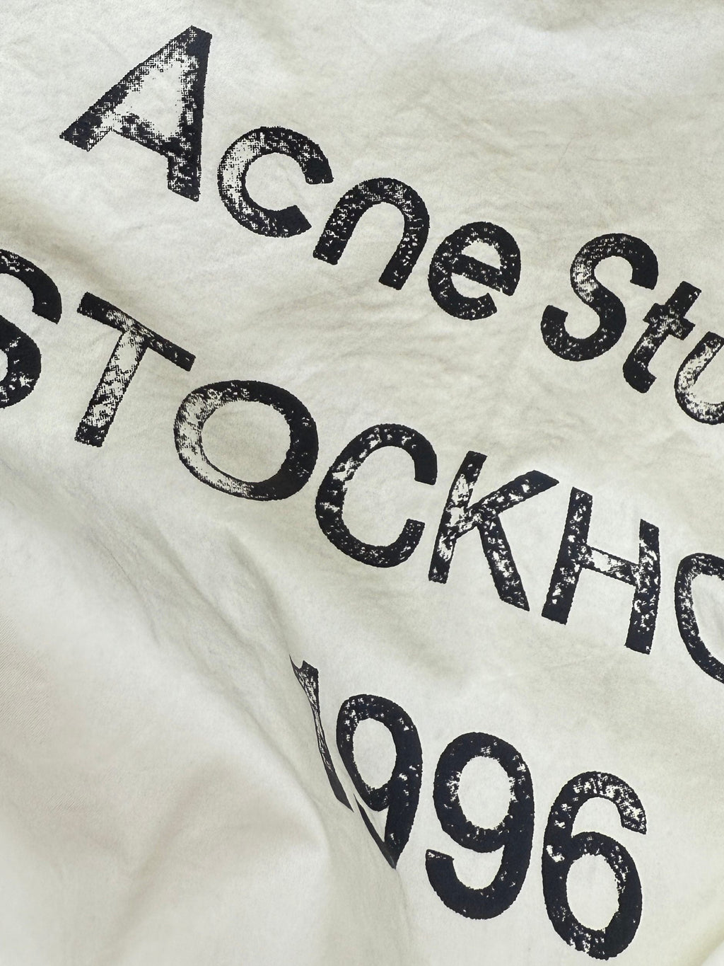 Acne Studios Off‑White Full‑Zip Stand‑Collar Track Jacket
