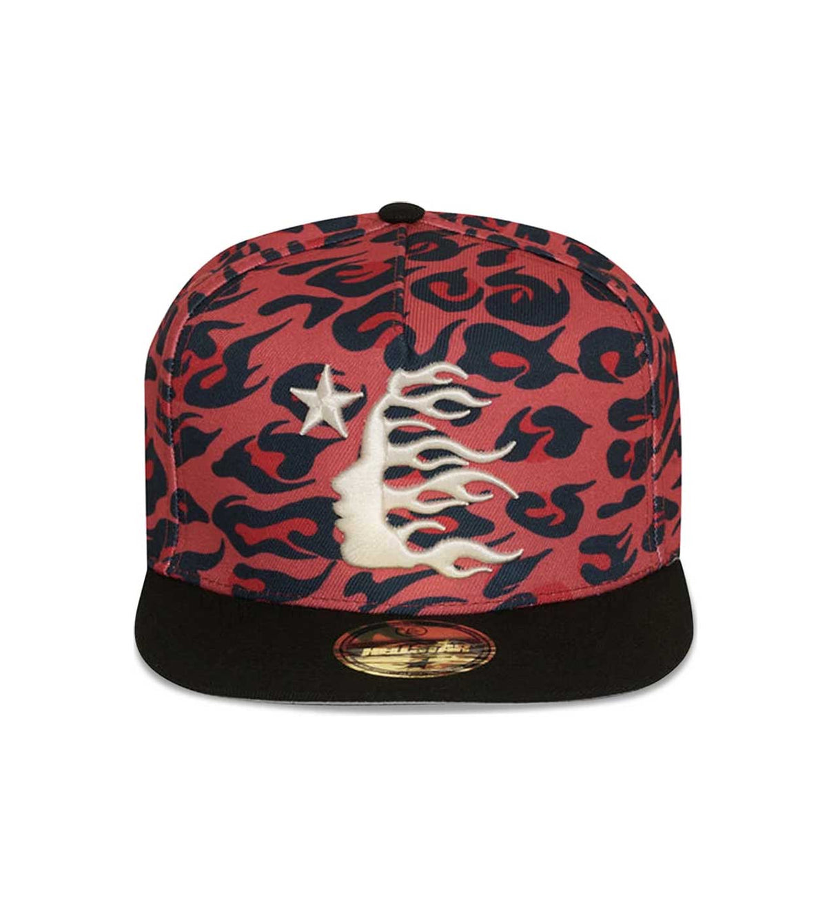 Hellstar Cheetah Print Hat Snapback Red