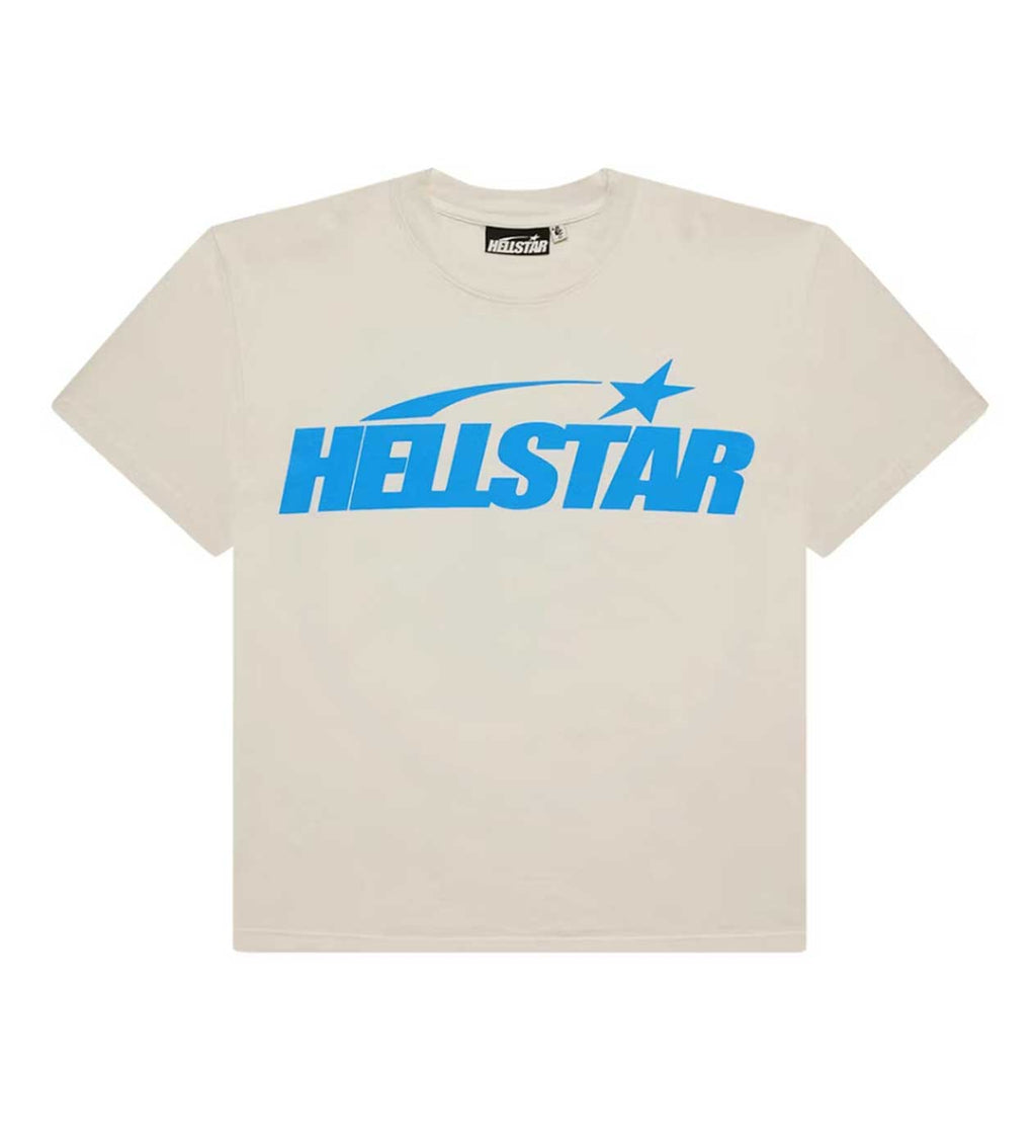 Hellstar Classic Logo Gel Tee Cream/Blue