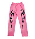 Hellstar Studios Pink Flame Sweatpants