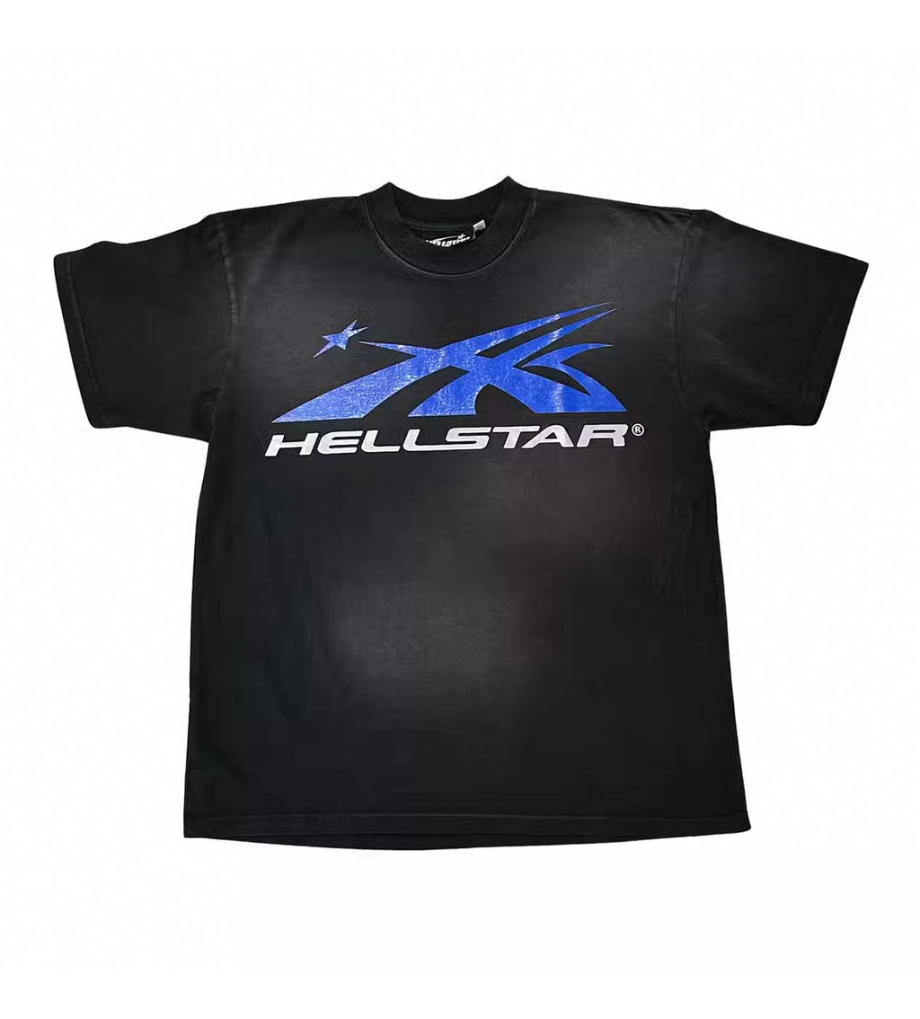 Hellstar Sport Logo Gel Tee Black/Grey