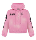 Hellstar Sports Flame Zip Up Pink