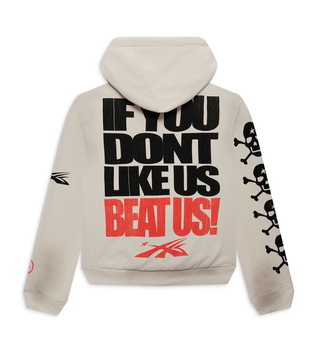 Hellstar Sports "Beat Us" Hoodie White