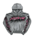 Hellstar Studios Future Flame Hoodie Grey/Pink